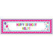 Picture of PERSONALIZED GIANT SIGN BANNER PINK & TEAL